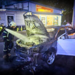 У Львові під час руху загорівся автомобіль "Skoda Octavia A5"