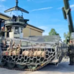 Німецька армія експериментує з антидроновими сітками для техніки